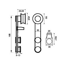 KIT CABINA CORREDERA CB21 IN