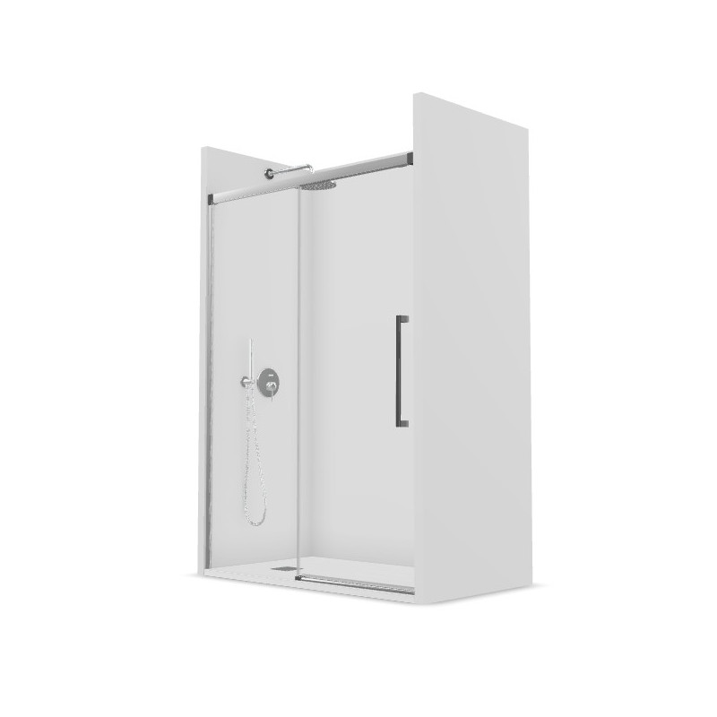 MAMPARA 1160x2000 PLATA A/BRILLO F+C DCHA