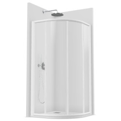 MAMPARA CUM80 SEMICIRCULAR 2F+2C 3mm