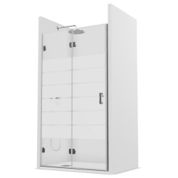 MAMPARA NG218 PLEGABLE CROMO C/TRANS. 1000x1950MM