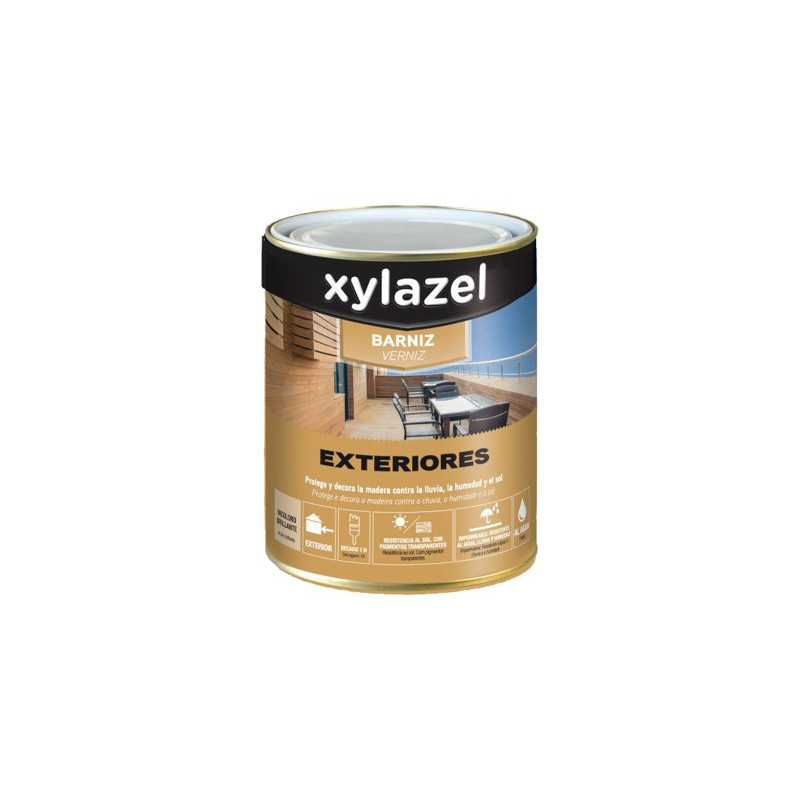 BARNIZ EXT AGUA BRILLANTE INCOLORO 4L