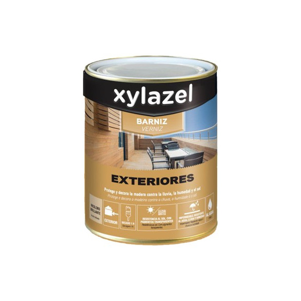 BARNIZ EXT AGUA BRILLANTE INCOLORO 4L