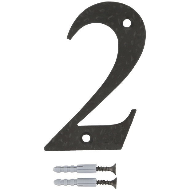 NUMERO AMIG Nº2 ACERO NEGRO