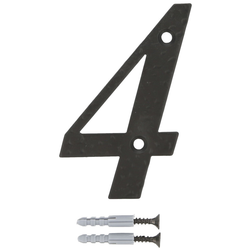 NUMERO AMIG Nº4 ACERO NEGRO