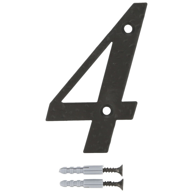 NUMERO AMIG Nº4 ACERO NEGRO