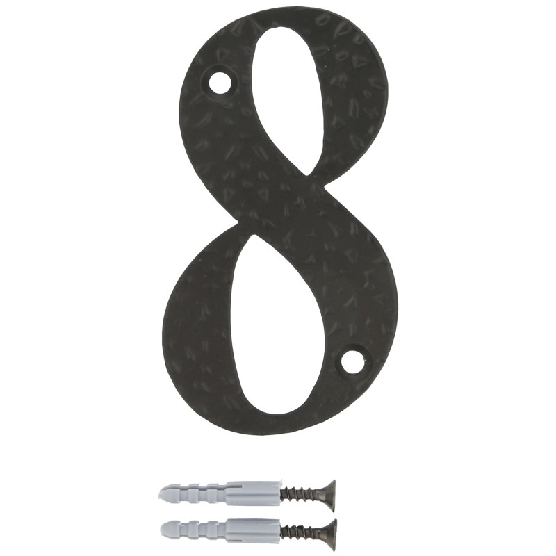 NUMERO AMIG Nº8 ACERO NEGRO