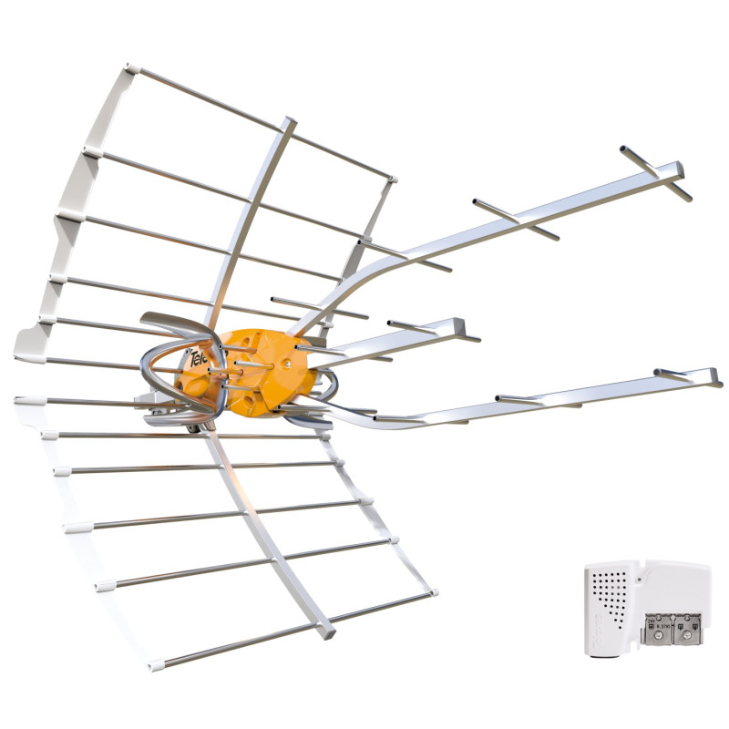 ANTENA ELLIPSE UHF (C21-48)+ALIM.(INDIV.)