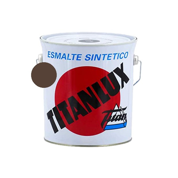 TITANLUX ESMALTE SINTETICO MARRON 4L DESCATALOGADO