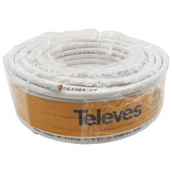 CABLE COAXIAL PVC BLANCO (R.20mts)