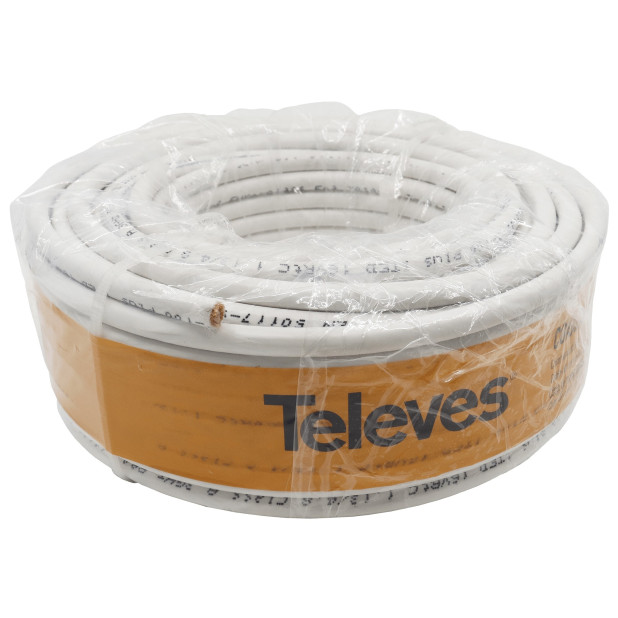 CABLE COAXIAL PVC BLANCO (R.20mts)