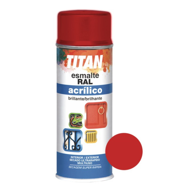 SPRAY ESM. ACRILICO ROJO RAL3000 400ML