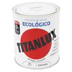 TITANLUX ESMALTE AL AGUA SATINADO BLANCO 750ML