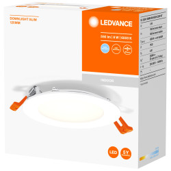 DOWNLIGHT SLIM 120mm 8W 800LM 6500K