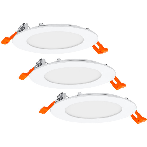 SET DOWNLIGHT SLIM 120mm 8W 800LM 3000K (3und)
