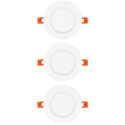 SET DOWNLIGHT SLIM 120mm 8W 800LM 3000K (3und)