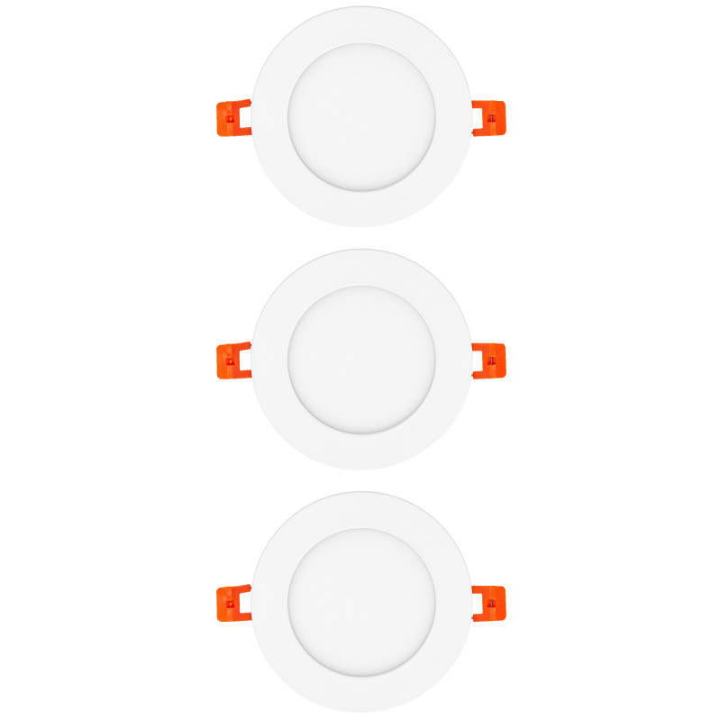 SET DOWNLIGHT SLIM 120mm 8W 800LM 3000K (3und)
