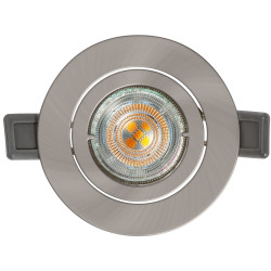 SPOTLIGHT RECESS SET 4.3W 345LM 2700K GU10 NIQUEL