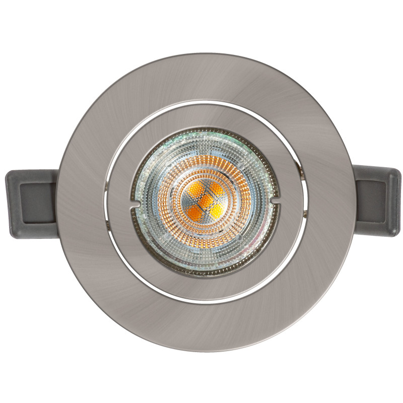 SPOTLIGHT RECESS SET 4.3W 345LM 2700K GU10 NIQUEL
