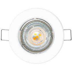 SPOTLIGHT RECESS SET 2.6W 230LM 2700K GU10 BLANCO (3und)