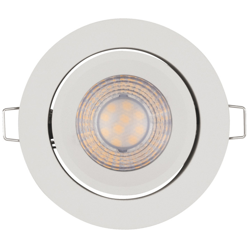 SPOTLIGHT RECESS SET 4.9W 470LM 2700K GU10 BLANCO (3und)