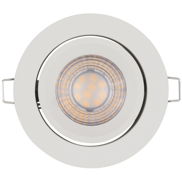 SPOTLIGHT RECESS SET 4.9W 470LM 2700K GU10 BLANCO (3und)