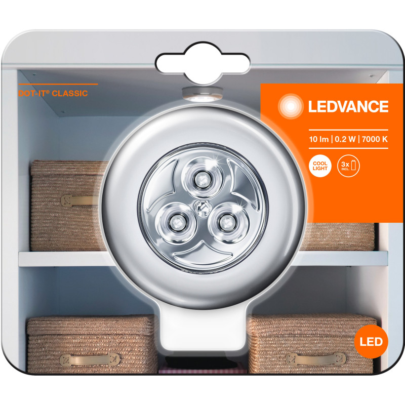 LAMPARA DOT-IT CLASSIC SI 0.2W 10LM 7000K GRIS