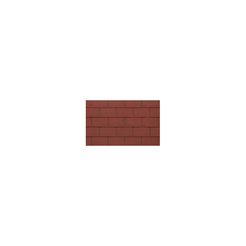 PLACA ASFALTICA TEGOLA PREMIUM ROJA JASPEADO 1000x340mm (PAQ.3.05m2)
