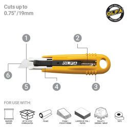 CUTTER SEGURIDAD CUCHILLA RECTRATIL