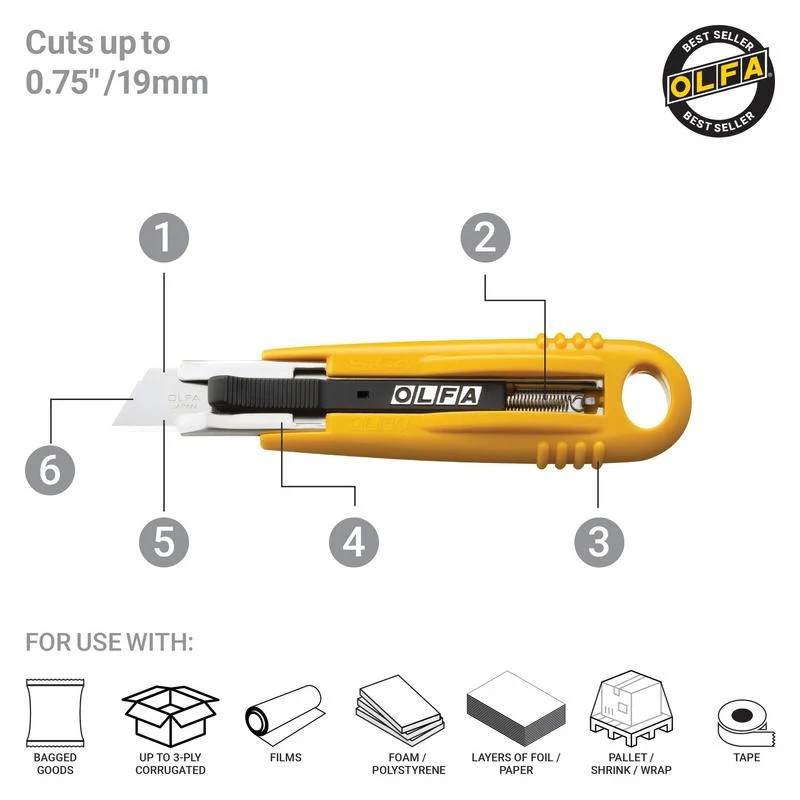 CUTTER SEGURIDAD CUCHILLA RECTRATIL
