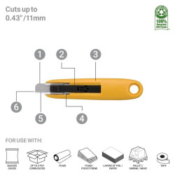 CUTTER SEGURIDAD CUCHILLA SEMI AUTOMATICA