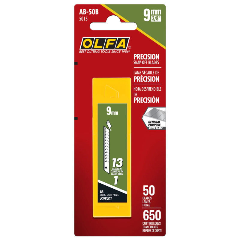 CUCHILLA TROCEABLE 80x9MM PLATEADA (50und)