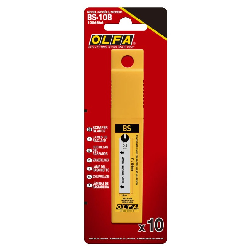 CUCHILLA PARA RASCADORES 100x18MM (10und)