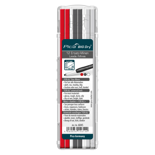 ESTUCHE MINAS NEG/BLCO/ROJO FOR ALL (12Und)