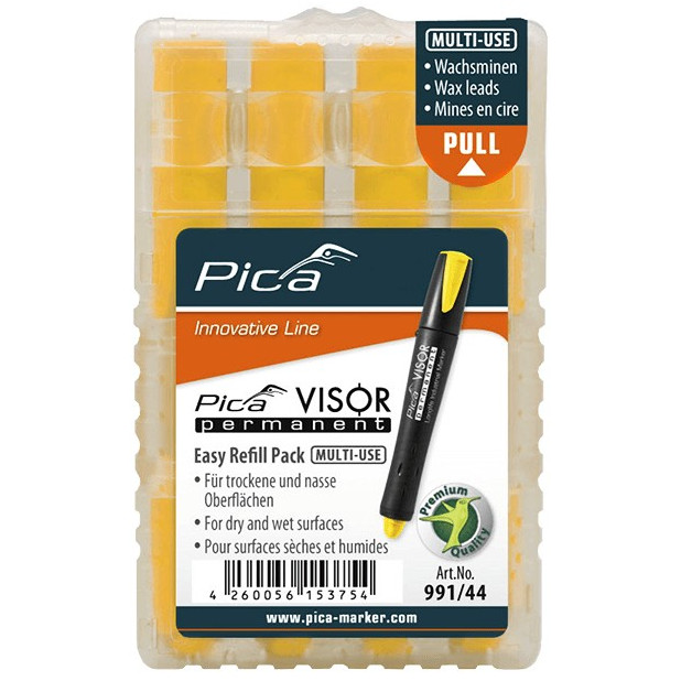 ESTUCHE MINAS PERMANENTE AMARILLO (4Und)