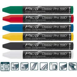 MARCADOR INDUSTRIAL CRAYON BLANCO
