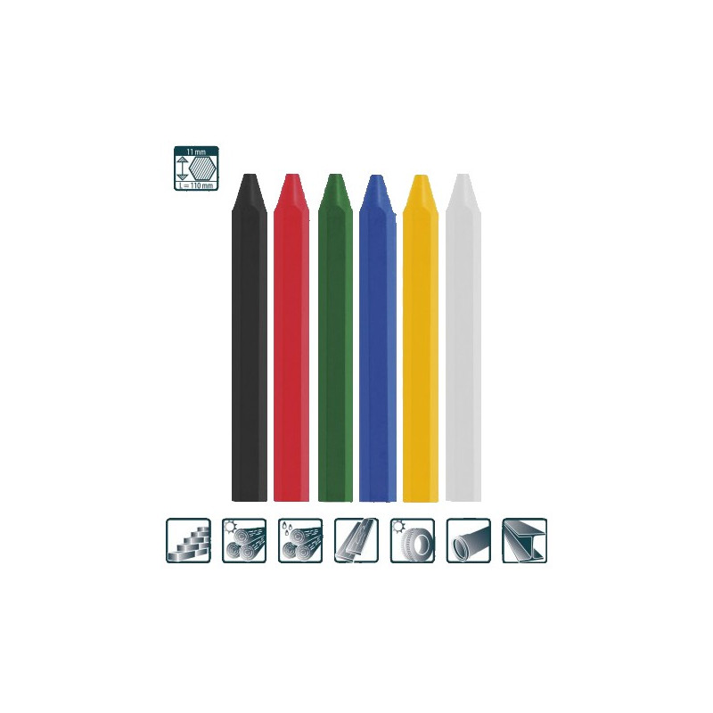 MARCADOR INDUSTRIAL CRAYON ECO AMARILLO (12Und)