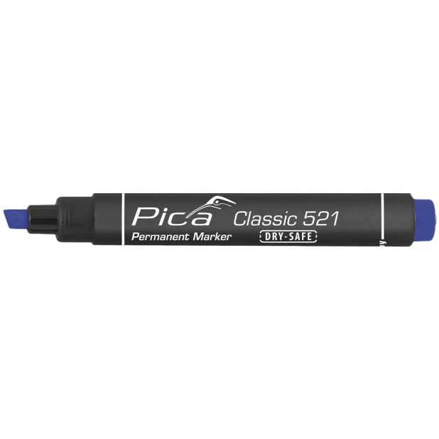 MARCADOR PERMANENTE PINCEL AZUL