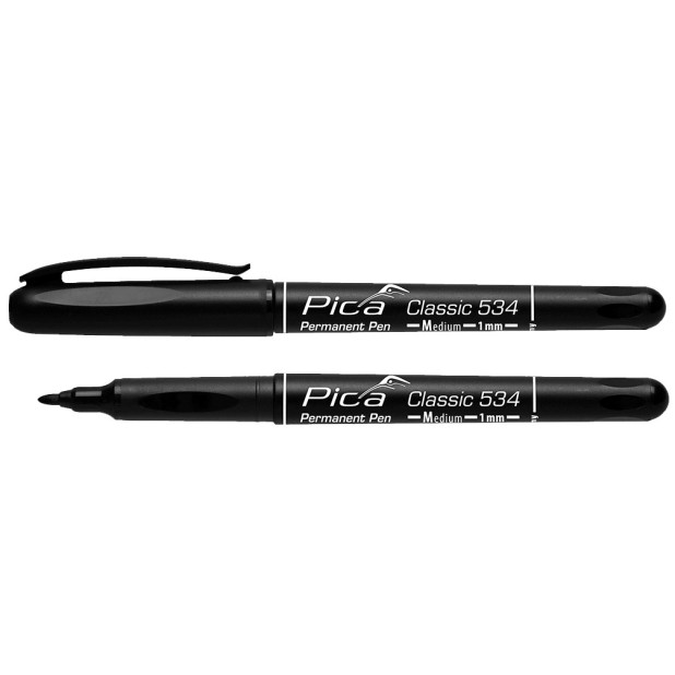 MARCADOR PERMANENTE CLASSIC PUNTA MEDIA NEGRO
