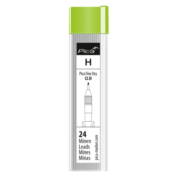 ESTUCHE MINAS GRAFITO 0,9 HB FINE DRY (24Und)