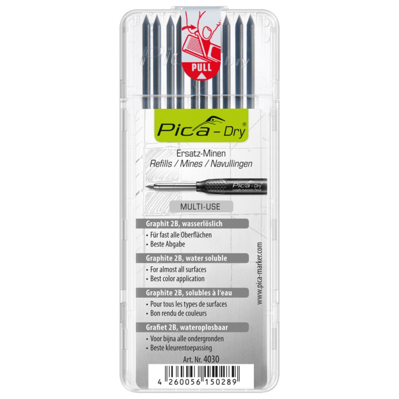 ESTUCHE MINAS DRY GRAFITO MULTIUSOS (10Und)