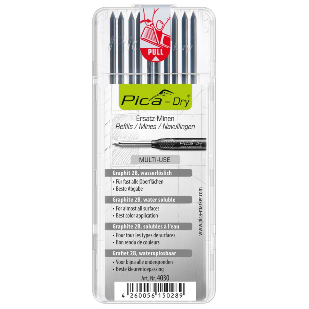 ESTUCHE MINAS DRY GRAFITO MULTIUSOS (10Und)