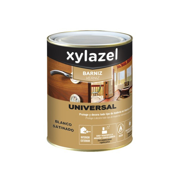 BARNIZ UNIVERSAL SATIN.BLANCO XYLAZEL 750ML (DESCAT.)