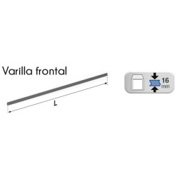 VARILLA RECT.P/FRONTAL TECHNO 1200MM BLANCO