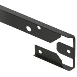 PROLONGACION T9 ENCIMERA RECTA 38,5MM NEGRO