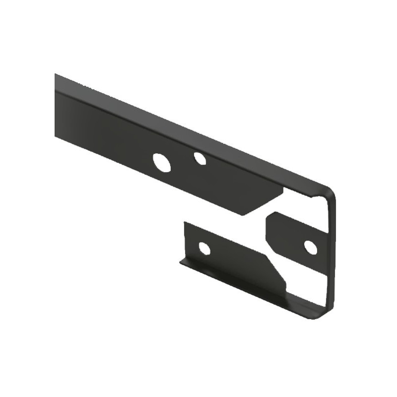 PROLONGACION T9 ENCIMERA RECTA 38,5MM NEGRO