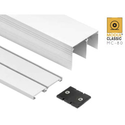 KIT GUIAS ARMARIO BLANCO BRILLO 2MTS