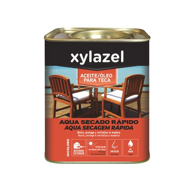 ACEITE TECA XYLAZEL AGUA INCOLORO 750ML (DESCAT.)
