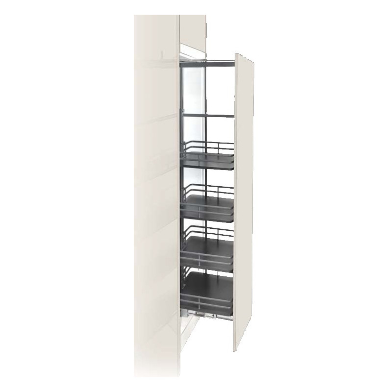 COLUMNA EXTR.OVAL 1550-1870 MM.MOD.50 F19084-CB+F19080/85-CB+F19069 CROMO BRILLO