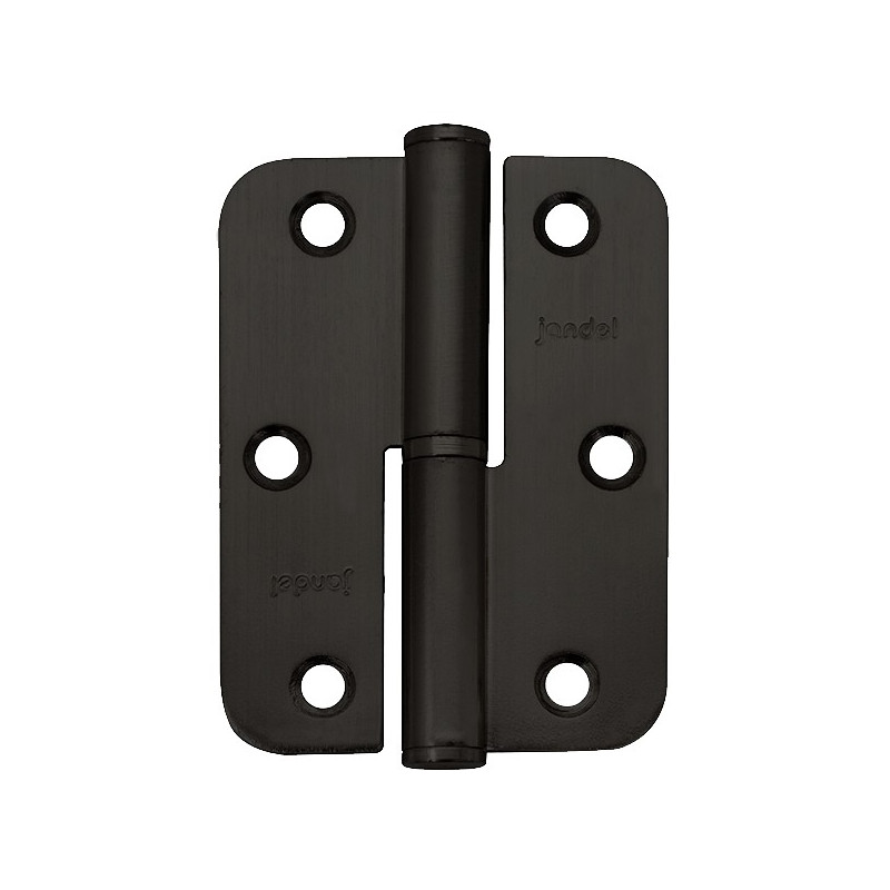 BISAGRA HIERRO CTO.REDONDO 90x65x25 NEGRO DCHA