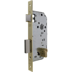 CERRADURA EMBUTIR C/CILINDRO LATON.CUADRADO 2030 50 mm